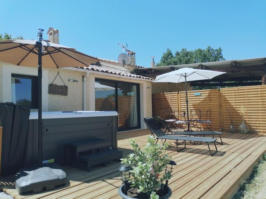 Gite De Charme Spa Privatif L'Oustau Di Tonin Malaucène Extérieur photo